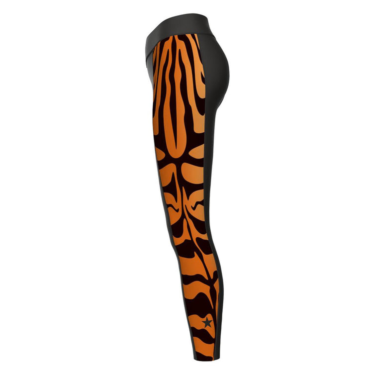 DBXGEAR X TigerBFree Ladies Tiger Print Yoga Leggings 