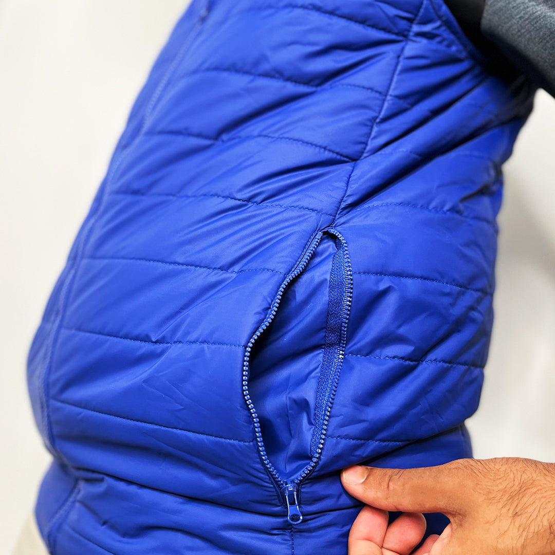 DBXGEAR Mens Sleeveless Quilted Full Zip Body Warmer Golf Gilet Puffer Vest Zipped Pockets Image