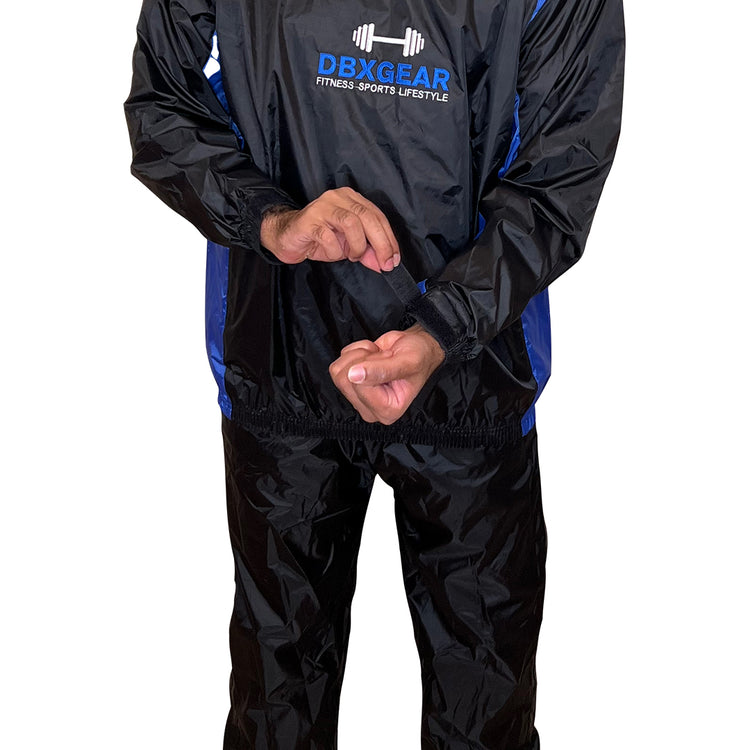 Competition Weight Loss Sauna Sweat Suit - Blue - DBXGEAR