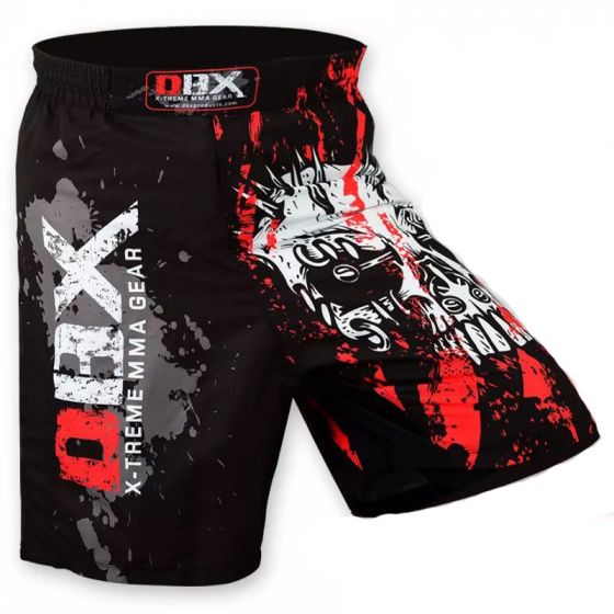 DBXGEAR MMA Grappling Shorts - Slashed Skull Side