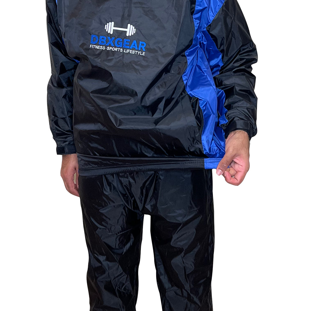 Competition Weight Loss Sauna Sweat Suit - Blue - DBXGEAR
