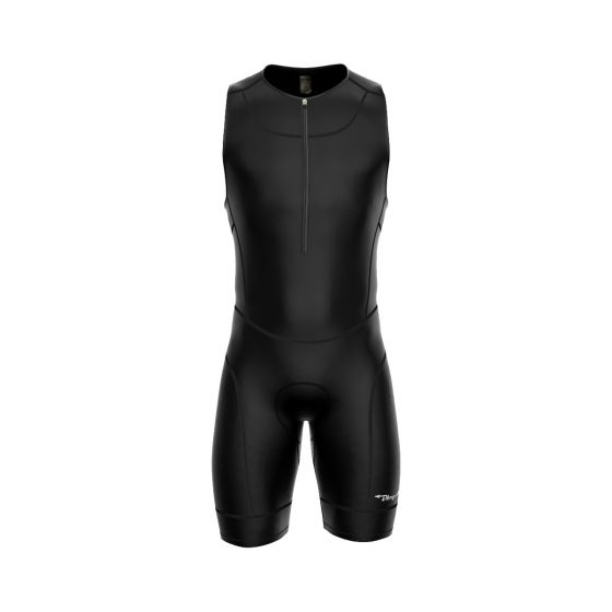 Men's Triathlon Suit Front Black
