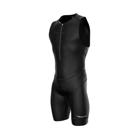 Men's Triathlon Suit Front Side Black